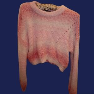 Wild Fable peach ombre cropped sweater, size M.